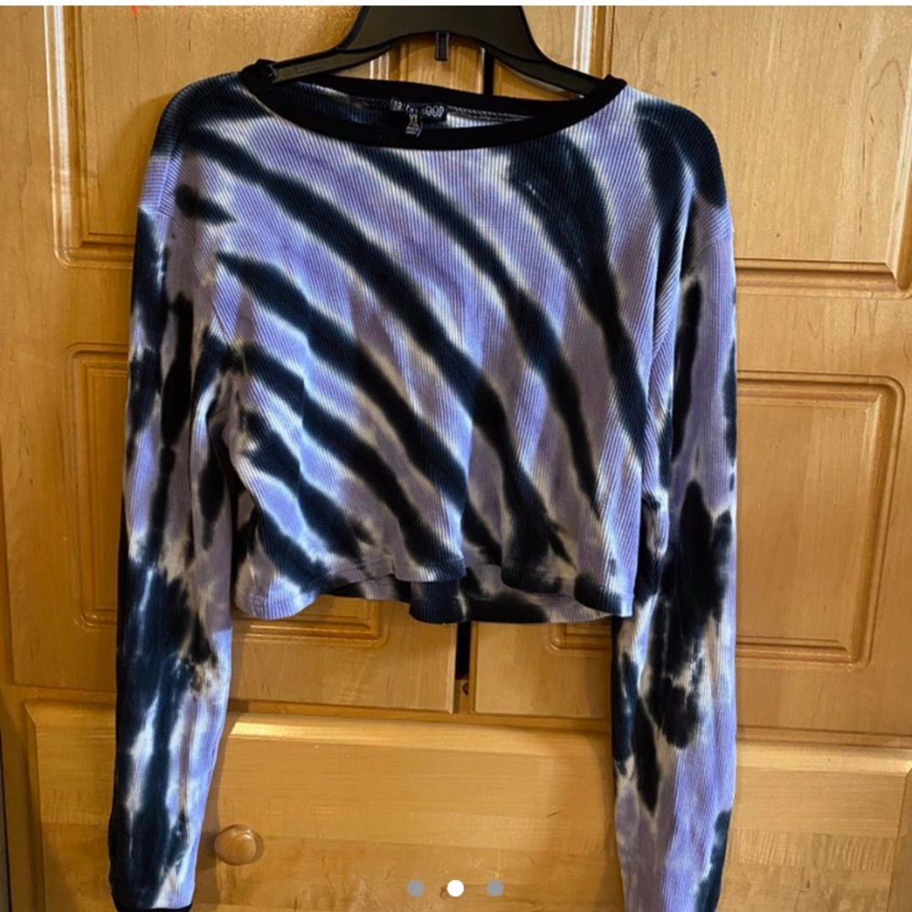 Dolls Kill Thermal Long Sleeve Crop Top